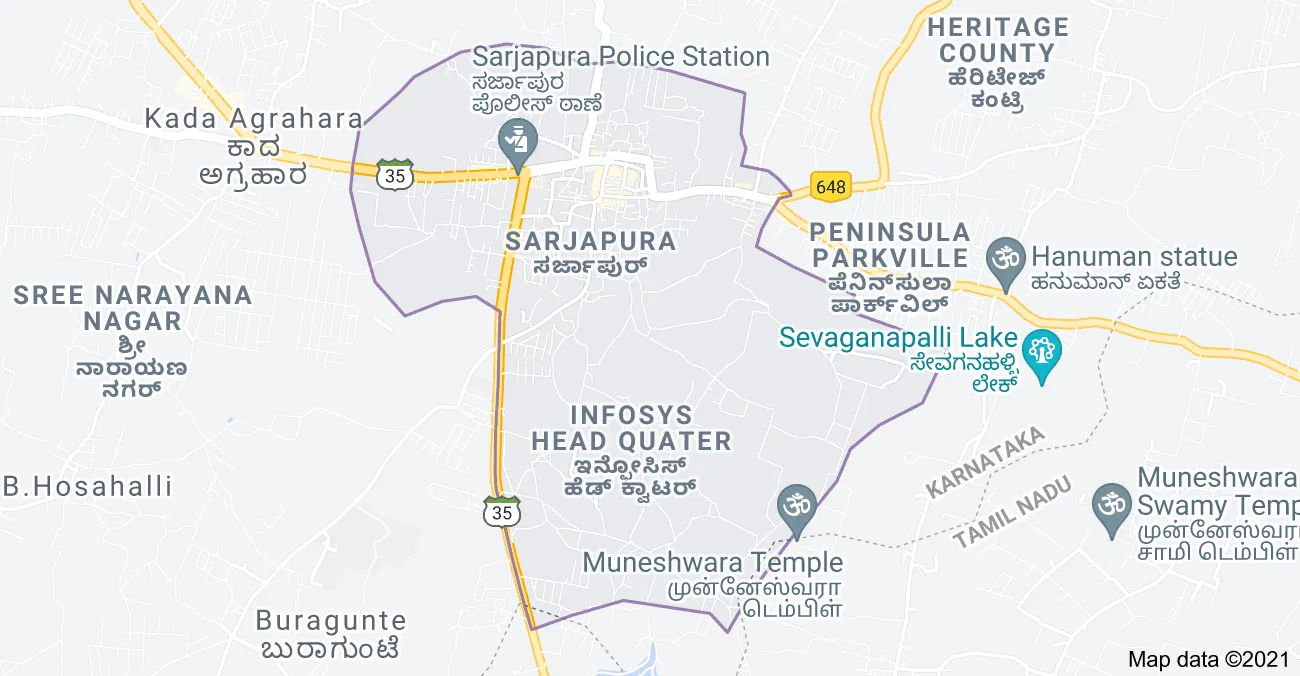 Sarjapur Map