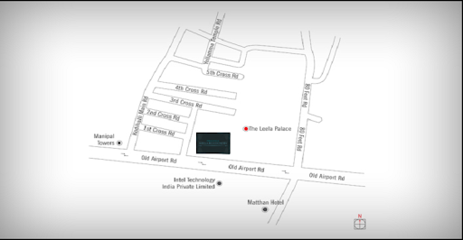 Prestige Leela Residences Location Map